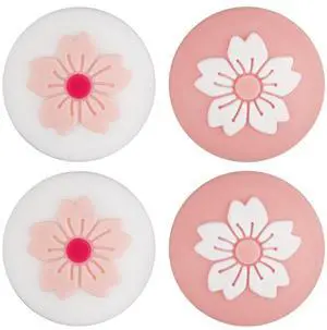 4Pcs 2 Styles Silicone Thumb Grip Caps Cute Kawaii Soft Round Flower Thumbstick Joystick Rocker Button Cover Replacement Compatible with Switch 0.67x0.67inch 4Pcs 2 Styles Silicone Thumb Grip Caps Cute Kawaii Soft Round Flower Thumbstick Joystick Rocker Button Cover Replacement Compatible with Switch 0.67x0.67inch