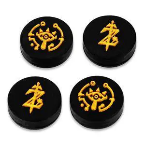 Cute Thumb Grip Caps for Nintendo Switch/Lite/OLED, Silicone Analog Joystick Button Cover Thumbstick 3D Ergonomic Cap for NS Controller Joycon (Black) Cute Thumb Grip Caps for Nintendo Switch/Lite/OLED, Silicone Analog Joystick Button Cover Thumbstick 3D Ergonomic Cap for NS Controller Joycon (Black)