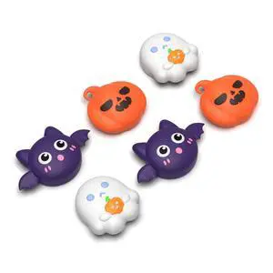 Thumb Grips for Nintendo Switch 2 | Silicone Joystick Caps (6-Pack) - Cute Accessories Analog Stick Covers for Joycon 2 - Halloween Pumpkin Bat with Spooky Ghost Thumb Grips for Nintendo Switch 2 | Silicone Joystick Caps (6-Pack) - Cute Accessories Analog Stick Covers for Joycon 2 - Halloween Pumpkin Bat with Spooky Ghost