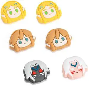 6Pcs Thumb Grip Caps for Nintendo Switch, Joystick Caps Soft Silicone Cover for Button Joy Con Controllers Protective Thumb Stick, Anti-Slip Anime Analog Cover for Switch Lite & OLED-White 3 6Pcs Thumb Grip Caps for Nintendo Switch, Joystick Caps Soft Silicone Cover for Button Joy Con Controllers Protective Thumb Stick, Anti-Slip Anime Analog Cover for Switch Lite & OLED-White 3