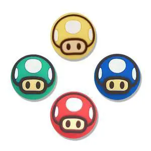 Silicone Joycon Thumb Grip Caps, Joystick Cover Compatible with Nintendo Switch/OLED/Switch Lite,4PCS (Mushroom) Silicone Joycon Thumb Grip Caps, Joystick Cover Compatible with Nintendo Switch/OLED/Switch Lite,4PCS (Mushroom)