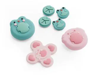 Animal Cross D-Pad Button Caps Thumb Grip Caps Set Compatible with Switch 2, ABXY Key Buttons Sticker Cover Caps for Switch 2025, Frog & Axolotl Animal Cross D-Pad Button Caps Thumb Grip Caps Set Compatible with Switch 2, ABXY Key Buttons Sticker Cover Caps for Switch 2025, Frog & Axolotl