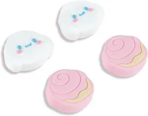 4PCS Thumb Grips Caps Compatible with Switch/OLED/Lite, Kawaii Charactor Thumbs Grip, Soft Silicone Switch Joystick Cover for JonCon, Cute Dog Style, Pink & White 4PCS Thumb Grips Caps Compatible with Switch/OLED/Lite, Kawaii Charactor Thumbs Grip, Soft Silicone Switch Joystick Cover for JonCon, Cute Dog Style, Pink & White
