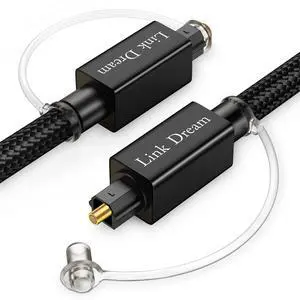 Optical Audio Cable 6 Feet Digital Audio Optical Cable Nylon Braided Toslink Optical Cable 24 Gold-Plated for Sound Bar, TV, Home Teather, CD/DVD, PS4 & More Optical Audio Cable 6 Feet Digital Audio Optical Cable Nylon Braided Toslink Optical Cable 24 Gold-Plated for Sound Bar, TV, Home Teather, CD/DVD, PS4 & More
