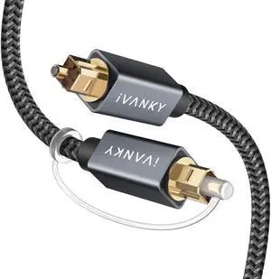 Optical Audio Cable 10ft, Toslink Fiber Optic S/PDIF Digital Audio Optical Audio Cable 10ft, Toslink Fiber Optic S/PDIF Digital Audio