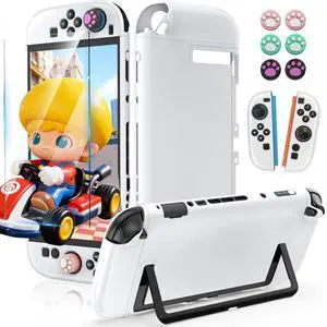 Dockable Protective Hard Cover for Nintendo Switch 2 with 6 Thumb Grip Caps Dockable Protective Hard Cover for Nintendo Switch 2 with 6 Thumb Grip Caps