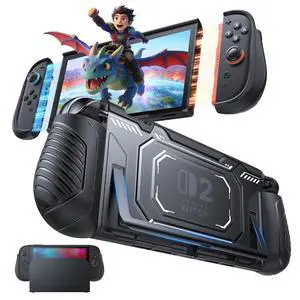 Switch 2 Protective Case with Ergonomic Grip for Joycon 2(Black) Switch 2 Protective Case with Ergonomic Grip for Joycon 2(Black)
