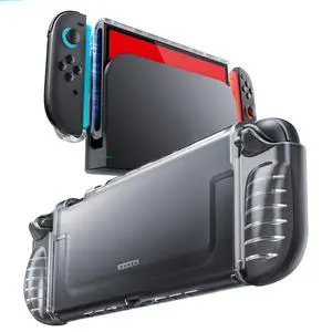 Clear Case for Nintendo Switch 2, One-Piece Dockable Crystal Protective Cover, Quick-Release Joy-Con, Upgraded Anti-Yellowing, Military-Grade Protection Ultra Slim Shell for Switch 2, Clear Clear Case for Nintendo Switch 2, One-Piece Dockable Crystal Protective Cover, Quick-Release Joy-Con, Upgraded Anti-Yellowing, Military-Grade Protection Ultra Slim Shell for Switch 2, Clear