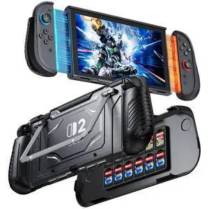 Dockable Protective Case for Switch 2 with Hard PC Front Cover Dockable Protective Case for Switch 2 with Hard PC Front Cover