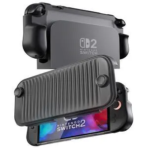 Dockable Grip PC Front Protective Case for Switch 2, Black Dockable Grip PC Front Protective Case for Switch 2, Black