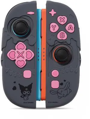 Silicone Protective Shell Compatible with Joy con of Switch 2, Soft Silicone Cover Case, Anti-Scratch Protective Case for Switch 2025 Controllers (Black Kuromi) Silicone Protective Shell Compatible with Joy con of Switch 2, Soft Silicone Cover Case, Anti-Scratch Protective Case for Switch 2025 Controllers (Black Kuromi)