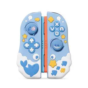 Protective Case Compatible with Joy Con of Switch 2 Controllers,Silicone Switch Controller Skin, Anti-Slip Protective Case for Switch 2 (2025) with 2 Thumb Grips - Shark Party Protective Case Compatible with Joy Con of Switch 2 Controllers,Silicone Switch Controller Skin, Anti-Slip Protective Case for Switch 2 (2025) with 2 Thumb Grips - Shark Party