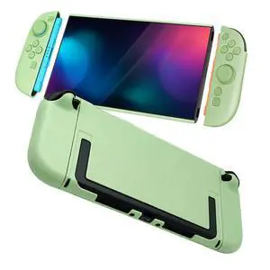 Anti-Fingerprint Shockproof Case for Nintendo Switch 2, Dockable Slim Protective Skin Cover, Split Design Drop-Proof Hard Shell Game Console Case, Sage Green Anti-Fingerprint Shockproof Case for Nintendo Switch 2, Dockable Slim Protective Skin Cover, Split Design Drop-Proof Hard Shell Game Console Case, Sage Green