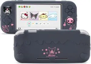 Switch Lite Protective Case,Soft Silicone Protective Shell,Anti-Scratch Protective Cover Case for Switch Lite with 2 Thumb Grip CapsPurple Kuromi Switch Lite Protective Case,Soft Silicone Protective Shell,Anti-Scratch Protective Cover Case for Switch Lite with 2 Thumb Grip CapsPurple Kuromi