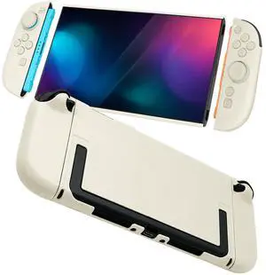 Hard Case Compatible with Nintendo Switch 2, Shockproof Dockable Full Coverage Protective Shell, Durable Anti-Fingerprint Split Cover for Switch 2 Game Console, Ivory White Hard Case Compatible with Nintendo Switch 2, Shockproof Dockable Full Coverage Protective Shell, Durable Anti-Fingerprint Split Cover for Switch 2 Game Console, Ivory White