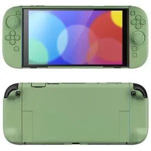 Hard Case for Nintendo Switch 2 with Extra Stand & Thumb Grip Caps | Split Design, Dockable Protective Full-Body Shell Cover for Nintendo Switch 2 | Solid Color Series, Matcha Green Hard Case for Nintendo Switch 2 with Extra Stand & Thumb Grip Caps | Split Design, Dockable Protective Full-Body Shell Cover for Nintendo Switch 2 | Solid Color Series, Matcha Green