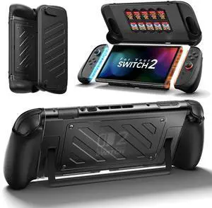 Split Protective Grip Case for Switch 2 with Front Cover Split Protective Grip Case for Switch 2 with Front Cover
