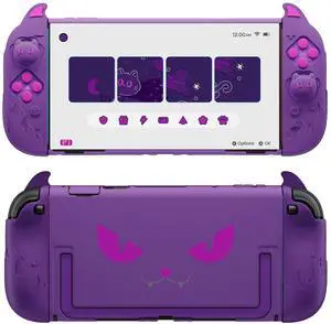 Cute Demon Protective Shell for Nintendo Switch 2, Kawaii Anti-Slip Silicone Grip Cover + Dockable Hard Case for Nintendo Switch 2 with Thumb Grips & Sticker, Shockproof - Purple Cute Demon Protective Shell for Nintendo Switch 2, Kawaii Anti-Slip Silicone Grip Cover + Dockable Hard Case for Nintendo Switch 2 with Thumb Grips & Sticker, Shockproof - Purple