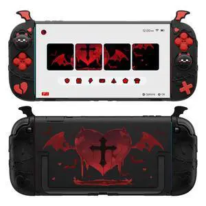 Protective Case for Nintendo Switch 2, Kawaii Gothic Imp Series Silicone Grips + Dockable Hard Case Shell for Switch 2 with Thumb Grips & Sticker, Shockproof Protection Cover - Black Protective Case for Nintendo Switch 2, Kawaii Gothic Imp Series Silicone Grips + Dockable Hard Case Shell for Switch 2 with Thumb Grips & Sticker, Shockproof Protection Cover - Black