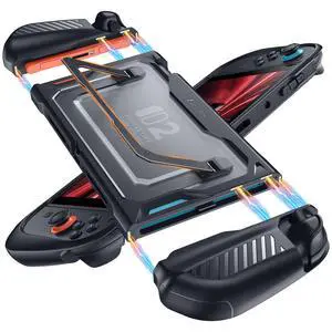 Hard Shell Case for Nintendo Switch 2 with Kickstand, Black Hard Shell Case for Nintendo Switch 2 with Kickstand, Black