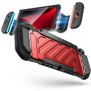 for Nintendo Switch 2 Case 2025, Joy Con Remove Friendly, Red for Nintendo Switch 2 Case 2025, Joy Con Remove Friendly, Red