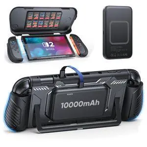 Switch 2 Protective Case with Front Cover & Detachable Power Bank Switch 2 Protective Case with Front Cover & Detachable Power Bank