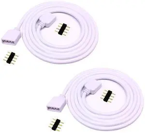 2pcs 1m RGB LED Extension Cable 4 Pin LED Strip Connector LED Tape Extension Cord LED Ribbon Wire for SMD 5050 3528 2835 RGB LED Strip Light w/ 4pcs Male to Male 4Pin Plugs (1m/3.3ft) 2pcs 1m RGB LED Extension Cable 4 Pin LED Strip Connector LED Tape Extension Cord LED Ribbon Wire for SMD 5050 3528 2835 RGB LED Strip Light w/ 4pcs Male to Male 4Pin Plugs (1m/3.3ft)