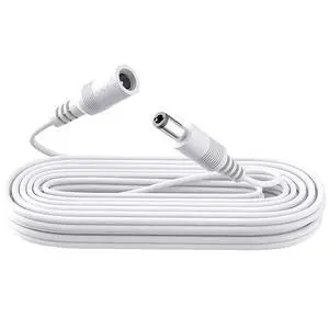 10ft 3M DC Power Extension Cable, Premium Pure Copper DC 12V Power Adapter Extension Cord 5.5mm x 2.1mm for CCTV Security Camera/Router/LED Strip Light/Printer/Monitor and More-White 10ft 3M DC Power Extension Cable, Premium Pure Copper DC 12V Power Adapter Extension Cord 5.5mm x 2.1mm for CCTV Security Camera/Router/LED Strip Light/Printer/Monitor and More-White