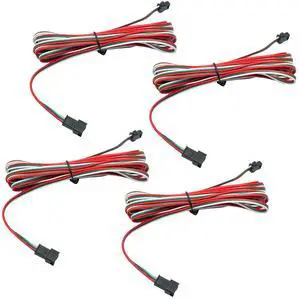 4Pcs 3M 9.84FT 22AWG 3 Pin JST SM Male Female Plug LED Connector Extension Cable Compatible with WS2812B WS2811 WS2814 SK6812 FCOB RGB CCT LED Strip Lights Symphony LED Lights with connectors 4Pcs 3M 9.84FT 22AWG 3 Pin JST SM Male Female Plug LED Connector Extension Cable Compatible with WS2812B WS2811 WS2814 SK6812 FCOB RGB CCT LED Strip Lights Symphony LED Lights with connectors