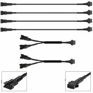 4PC 36in/90CM RGB LED Extension Cable With 2pcs 1-2 way spiltter Y cable,Rock Light Extension Wire,Neon Underglow Wire Cable Extension Kit for ATV Car Motorcycle Accent Light Strips Rock Lights 4PC 36in/90CM RGB LED Extension Cable With 2pcs 1-2 way spiltter Y cable,Rock Light Extension Wire,Neon Underglow Wire Cable Extension Kit for ATV Car Motorcycle Accent Light Strips Rock Lights