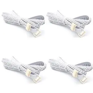 Flexible Extendable Cables for RGBW/RGBWW Color Changing LED Under Cabinet Lighting 59 inch Extension Cords (5-pin White Cords, 4 Packs) Flexible Extendable Cables for RGBW/RGBWW Color Changing LED Under Cabinet Lighting 59 inch Extension Cords (5-pin White Cords, 4 Packs)