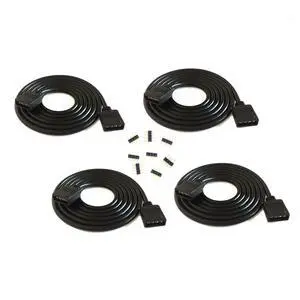 4 pcs/pack black 2M 6.56ft 4 Color RGB Extension Cable LED Strip Connector Extension Cable Cord Wire 4 Pin LED Connector for SMD 5050 3528 2835 RGB LED Light Strip rgb wirergb extension cable 4 pcs/pack black 2M 6.56ft 4 Color RGB Extension Cable LED Strip Connector Extension Cable Cord Wire 4 Pin LED Connector for SMD 5050 3528 2835 RGB LED Light Strip rgb wirergb extension cable