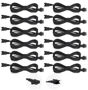 Rock Light Extension Wire 4 Pin 60 inch for Trucks ATV UTV, 12 Pcs Rock Light Extension Wire 4 Pin 60 inch for Trucks ATV UTV, 12 Pcs