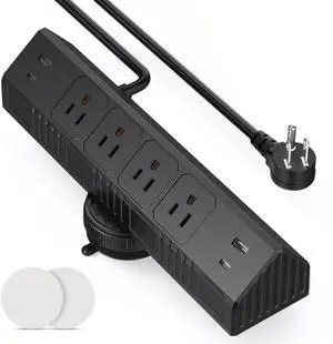 Desktop Suction Cup Power Strip 4.9Ft,40W Total Fast Charging Station Desktop Suction Cup Power Strip 4.9Ft,40W Total Fast Charging Station