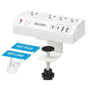 Desk Clamp Power Strip with USB C,Surge Protector Power Strip Desk Clamp Power Strip with USB C,Surge Protector Power Strip