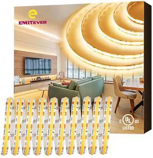 COB LED Strip Lights Warm White 3000K,UL 24V,16.4ft 2400LEDs COB LED Strip Lights Warm White 3000K,UL 24V,16.4ft 2400LEDs