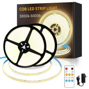 COB LED Strip Lights 100ft,3000K DC 24V Dimmable Warm White COB LED Strip Lights 100ft,3000K DC 24V Dimmable Warm White