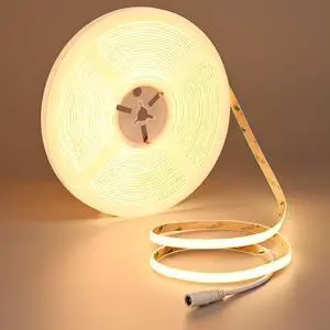 24V COB LED Strip 32.8FT Warm White 3000K 312LEDs/m 6300LM CRI 93+ 24V COB LED Strip 32.8FT Warm White 3000K 312LEDs/m 6300LM CRI 93+