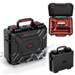 Carrying Case for Nintendo Switch 2, Professional Deluxe IP67 Waterproof, All in One Soft Lining Hard Travel Case for Nintendo Switch 2 Console Pro Controller, Dock & Accessories, Black Carrying Case for Nintendo Switch 2, Professional Deluxe IP67 Waterproof, All in One Soft Lining Hard Travel Case for Nintendo Switch 2 Console Pro Controller, Dock & Accessories, Black