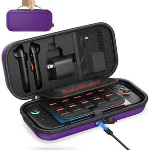 [Charge inside Carrying Case for Switch 2/OLED/Switch 1-Purple [Charge inside Carrying Case for Switch 2/OLED/Switch 1-Purple