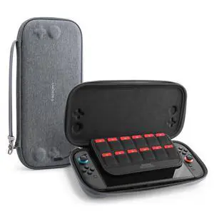 Slim Carrying Case for Nintendo Switch 2 (2025) | 12 Game Card Slots, Rear Grip & Carabiner G-Hook | Travel Pouch for Commuters, Students & Gamers On the Go Charcoal Gray Slim Carrying Case for Nintendo Switch 2 (2025) | 12 Game Card Slots, Rear Grip & Carabiner G-Hook | Travel Pouch for Commuters, Students & Gamers On the Go Charcoal Gray