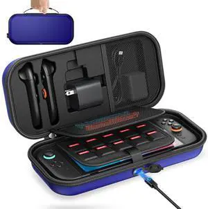 [Charge inside Carrying Case for Switch 2/OLED/Switch 1-Blue [Charge inside Carrying Case for Switch 2/OLED/Switch 1-Blue
