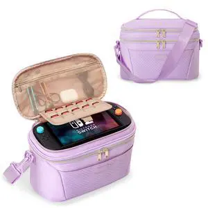 Dual-Layer Carrying Case Compatible with Nintendo Switch 2 on Trips Dual-Layer Carrying Case Compatible with Nintendo Switch 2 on Trips
