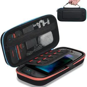 Switch 2 Case | Carrying Case for Nintendo Switch 2, Portable All in One with Handle, Screen Padding, 10 Game Cartridges and Pockets for Switch 2 Accessories, for Travel and Storage, Black Switch 2 Case | Carrying Case for Nintendo Switch 2, Portable All in One with Handle, Screen Padding, 10 Game Cartridges and Pockets for Switch 2 Accessories, for Travel and Storage, Black