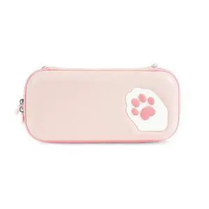 Portable Carrying Case Compatible with Switch 2 (2025), Hard Storage Bag with 12 Game Card Slots, Cat Paw Travel Case for Switch 2 Console and Accessories, Pink Portable Carrying Case Compatible with Switch 2 (2025), Hard Storage Bag with 12 Game Card Slots, Cat Paw Travel Case for Switch 2 Console and Accessories, Pink