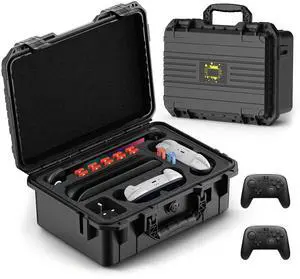 Carrying Case for Nintendo Switch 2 (2025), Hard Shell Waterproof Travel Case with Soft Lining, Fits Switch 2 Console, 2 Pro Controllers, Dock & Accessories, Home Storage & Outdoor Travel Carrying Case for Nintendo Switch 2 (2025), Hard Shell Waterproof Travel Case with Soft Lining, Fits Switch 2 Console, 2 Pro Controllers, Dock & Accessories, Home Storage & Outdoor Travel