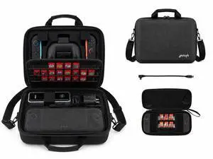Switch 2 case - 2-in-1 Detachable Travel Bag for Nintendo Switch 2 with Dedicated Slot for Anker 737 Power Bank, Hard Shell Carrying Case with Shoulder Strap, PD Cable & Transparent Game Storage Switch 2 case - 2-in-1 Detachable Travel Bag for Nintendo Switch 2 with Dedicated Slot for Anker 737 Power Bank, Hard Shell Carrying Case with Shoulder Strap, PD Cable & Transparent Game Storage