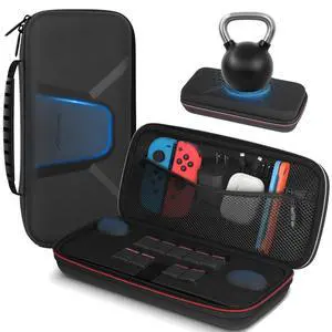 Large Capacity Carrying Case for Nintendo Switch 2, Anti-Drift Hard Shell Travel Case Fit Charger, with 9 Game Card Slots & Mesh Pocket - Shockproof Portable Storage Bag Large Capacity Carrying Case for Nintendo Switch 2, Anti-Drift Hard Shell Travel Case Fit Charger, with 9 Game Card Slots & Mesh Pocket - Shockproof Portable Storage Bag