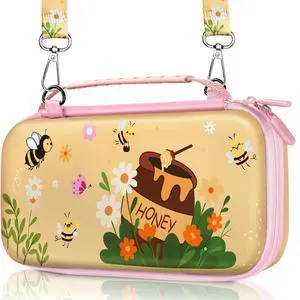 for Nintendo Switch 2 Carrying Case for Women Teen Girls - Cute Cool Design for Switch 2 2025 Travel Cases with Handle and Strap Portable Storage Carry Hard Shell for Accessories, Bee for Nintendo Switch 2 Carrying Case for Women Teen Girls - Cute Cool Design for Switch 2 2025 Travel Cases with Handle and Strap Portable Storage Carry Hard Shell for Accessories, Bee