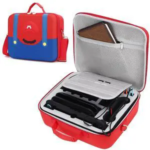 Cute Carrying Case for Nintendo Switch 2 (2025), Large All in One Hard Travel Case with Game Card Slots, Portable Full Protection Bag for Switch 2 Mario, Pro Controller and Accessories Cute Carrying Case for Nintendo Switch 2 (2025), Large All in One Hard Travel Case with Game Card Slots, Portable Full Protection Bag for Switch 2 Mario, Pro Controller and Accessories
